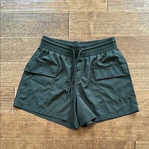 Old Navy Olive Cargo Shorts with Drawstring